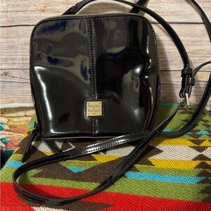 Dooney & Bourke Black Leather Crossbody Bag with Adjustable Strap